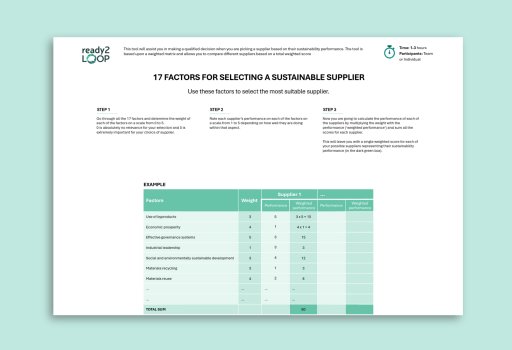 17 Factors for Selecting a Sustainable Supplier