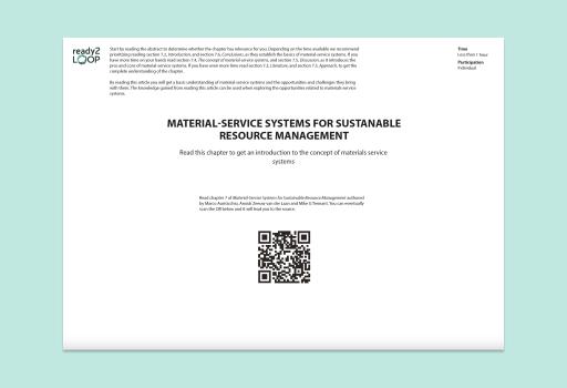 Material-service systems for sustainable resource management