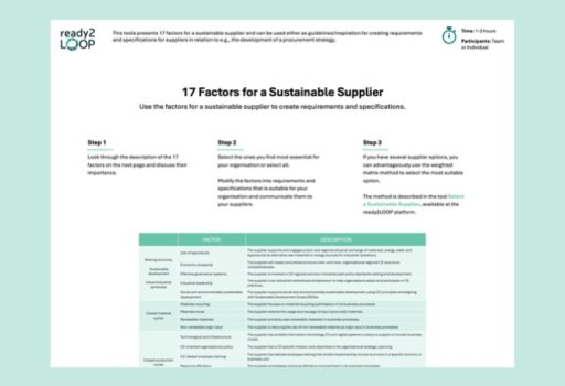Factors for a Sustainable Supplier