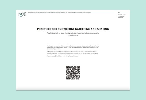 Practices for knowledge gathering and sharing