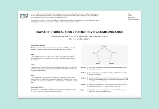 Simple Rhetorical Tools for Improving Communication